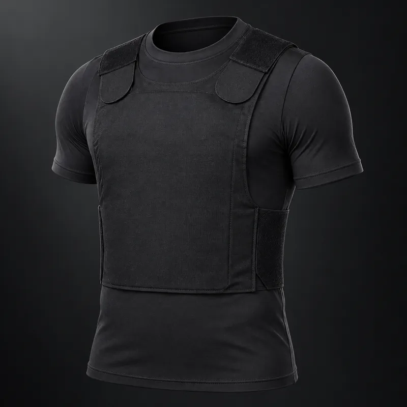 Black compression shirt with ATF71 inserts.
